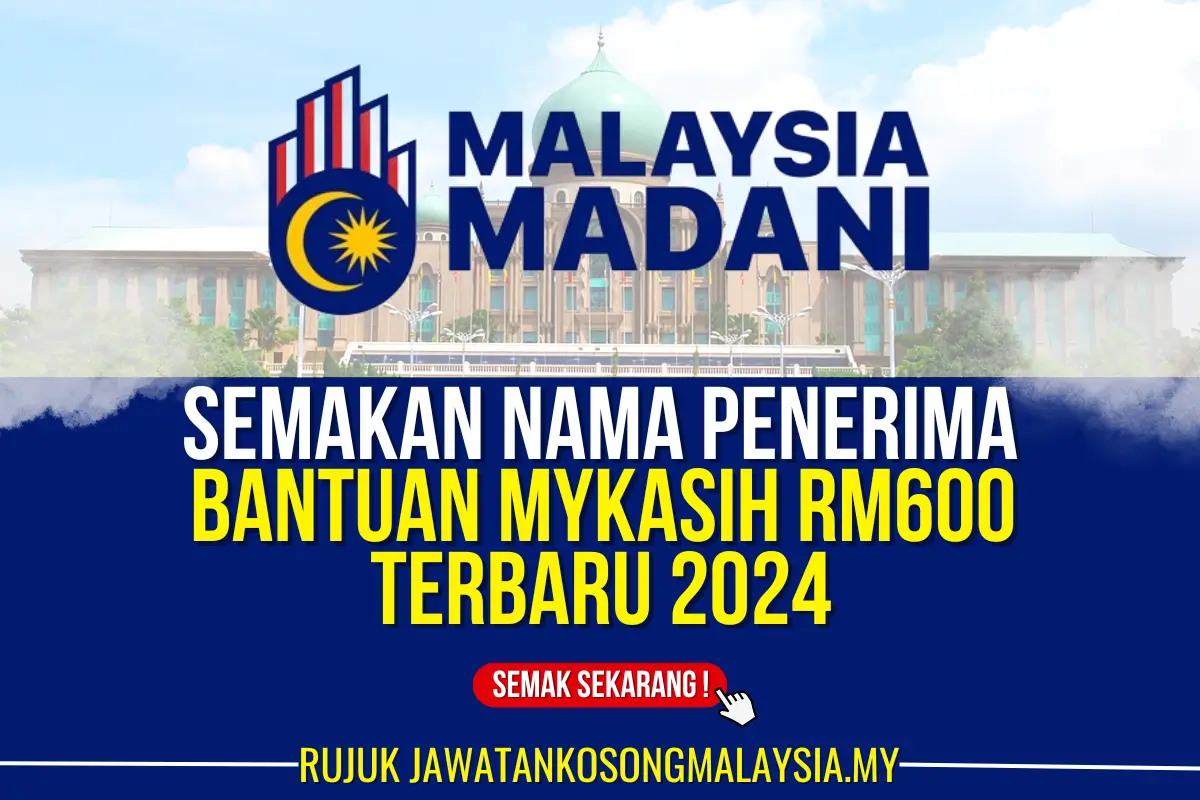 bantuan mykasih rm600 terbaru 2024