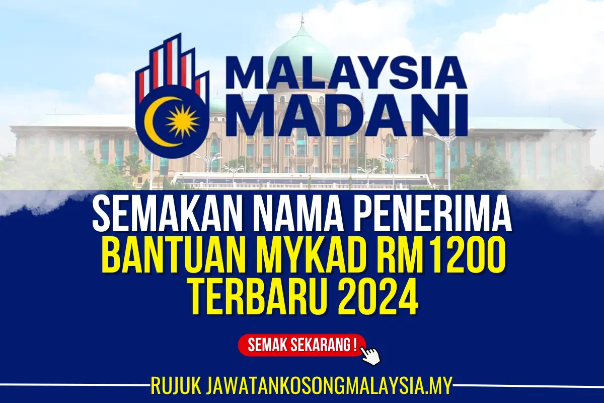 bantuan mykad rm1200 terbaru 2024