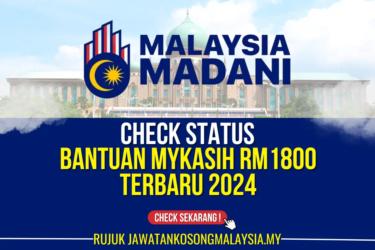 check status bantuan mykasih rm1800 2024