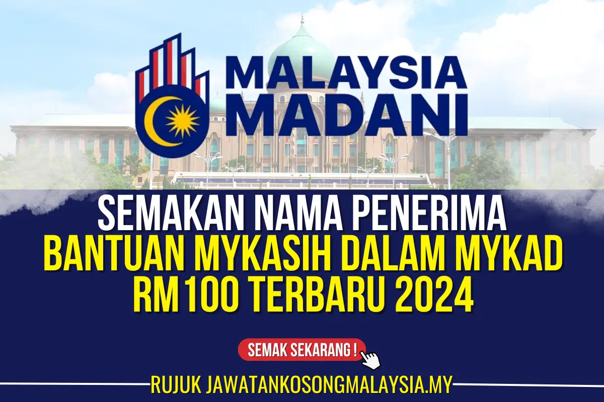 bantuan mykasih dalam mykad terbaru rm100 2024