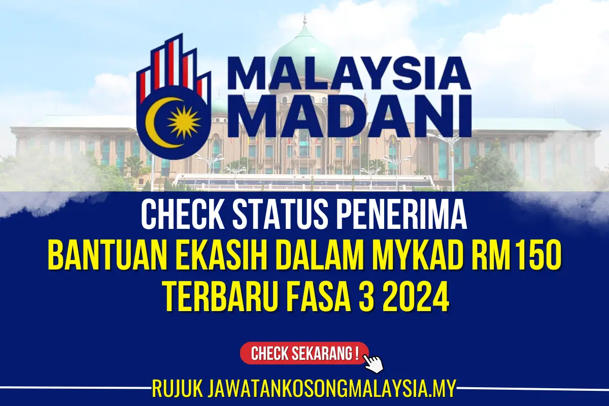 check bantuan ekasih dalam mykad rm150 fasa 3 2024