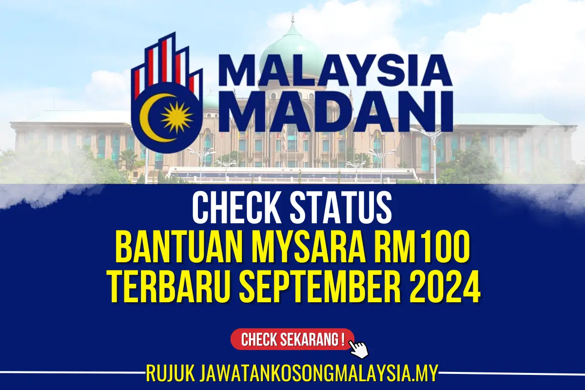 check bantuan mysara rm100 september 2024