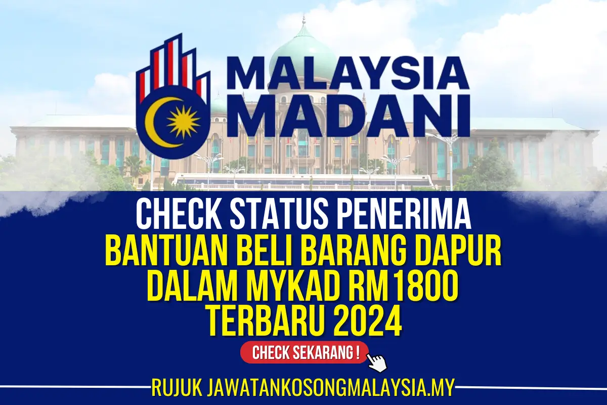 bantuan beli barang dapur dalam mykad rm1800 terbaru 2024