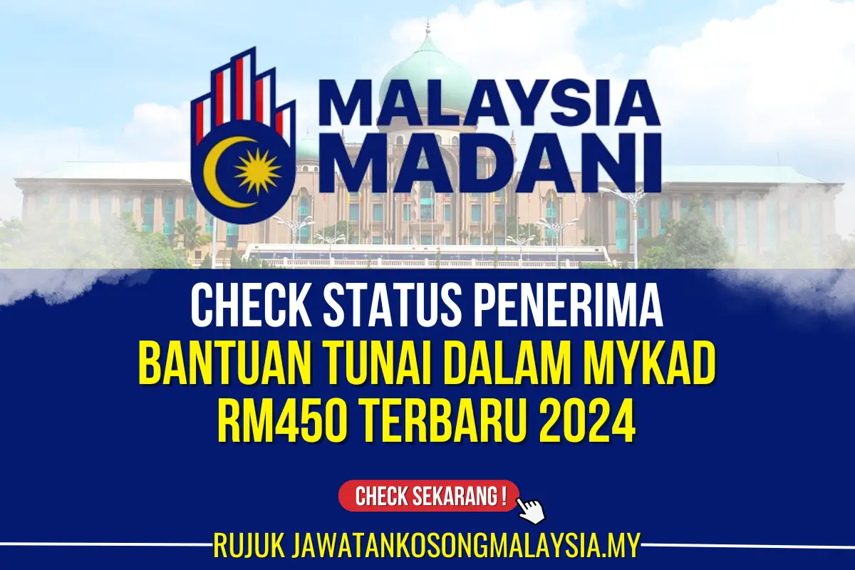 check bantuan tunai dalam mykad rm450 2024