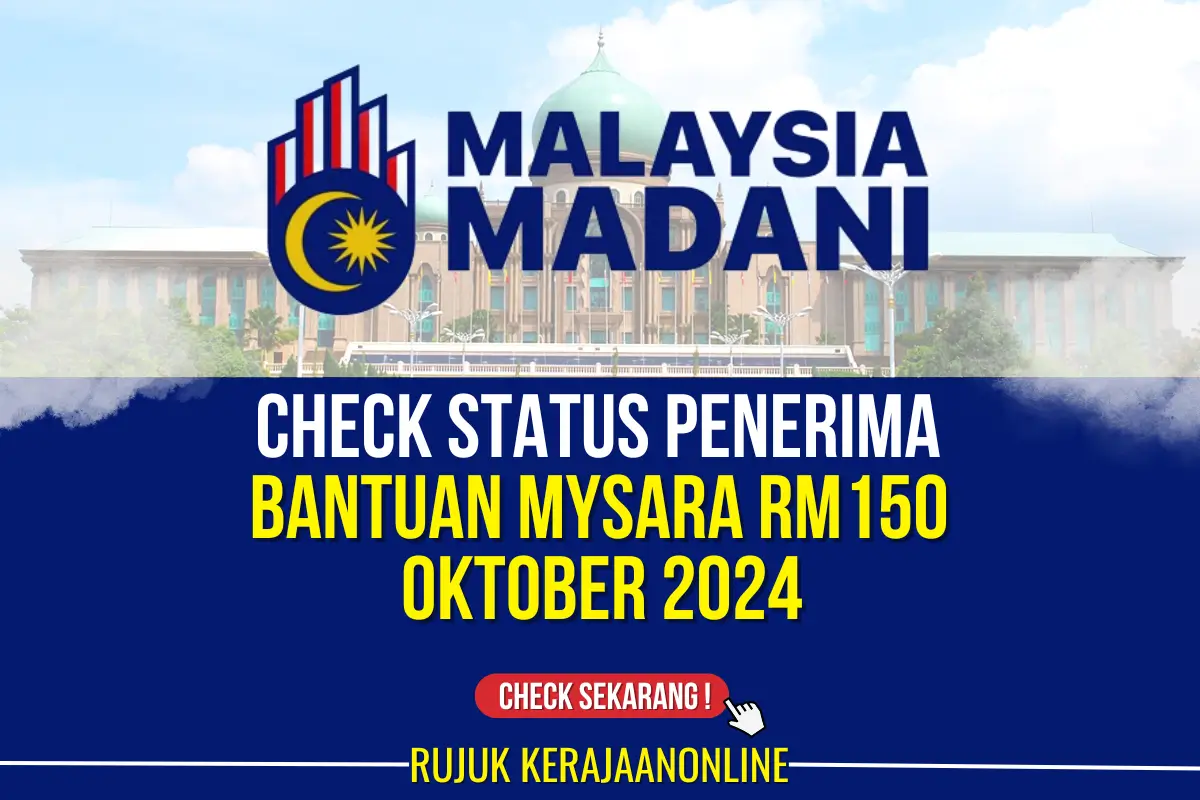 check bantuan mysara rm150 penerima oktober 2024