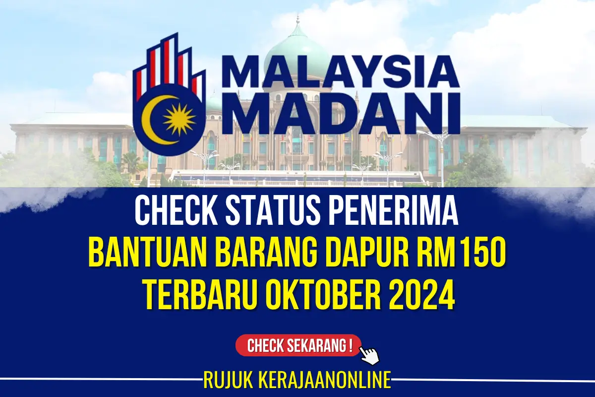 check bantuan barang dapur rm150 penerima oktober 2024