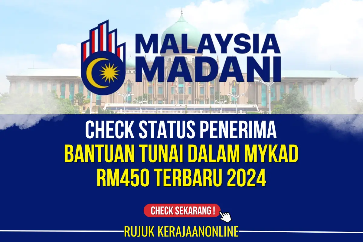 check bantuan tunai mykad madani rm450 2024