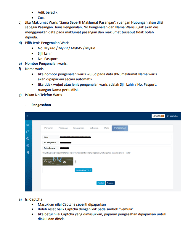 KEMASKINI MAKLUMAT WARIS STR 2026