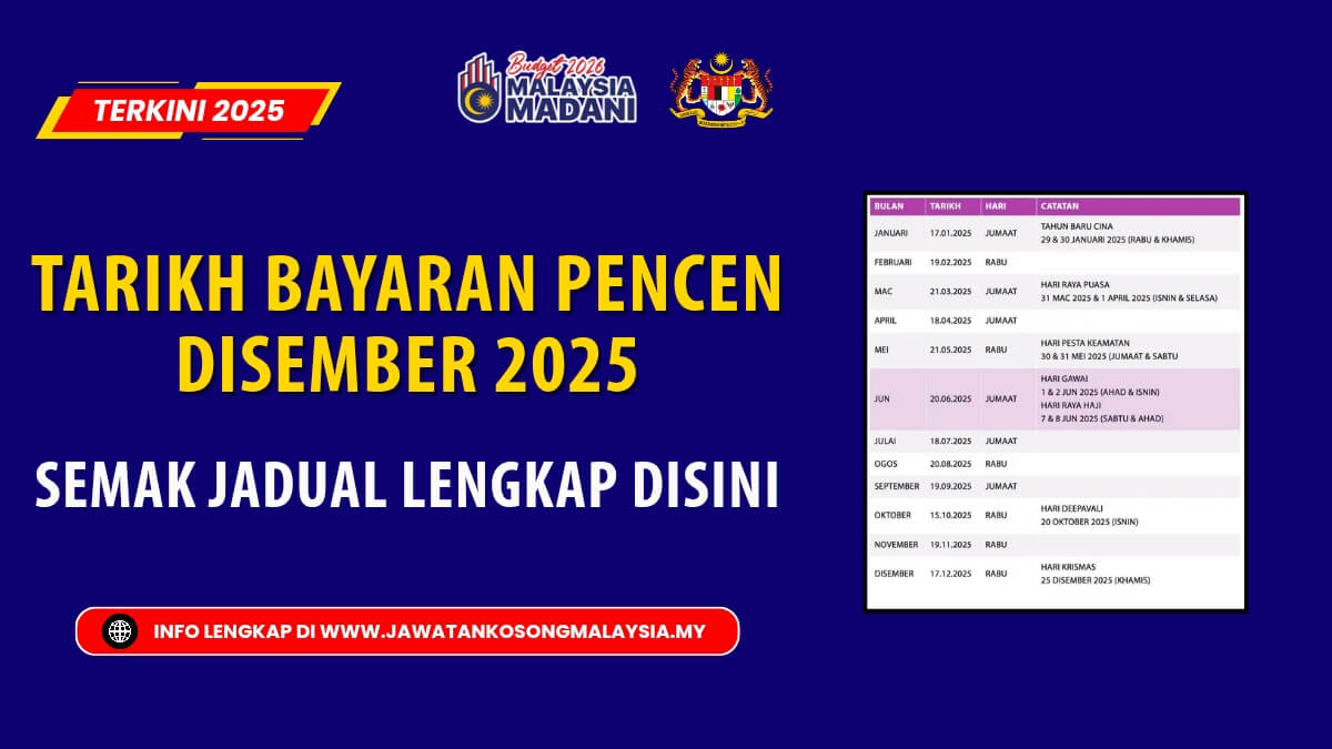 TARIKH BAYARANPENCEN DISEMBER