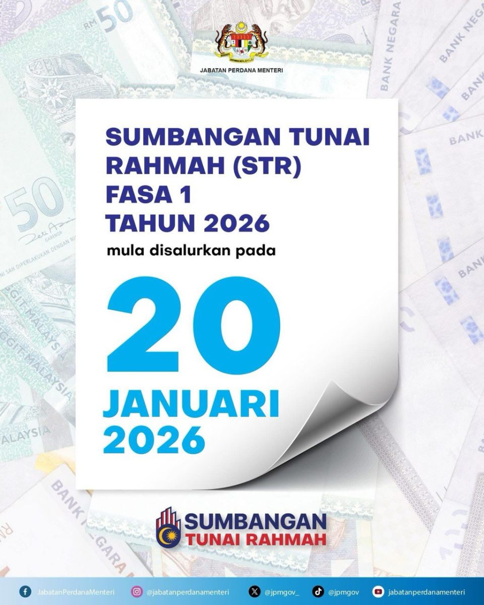 Tarikh Bayaran STR Fasa 1 2026