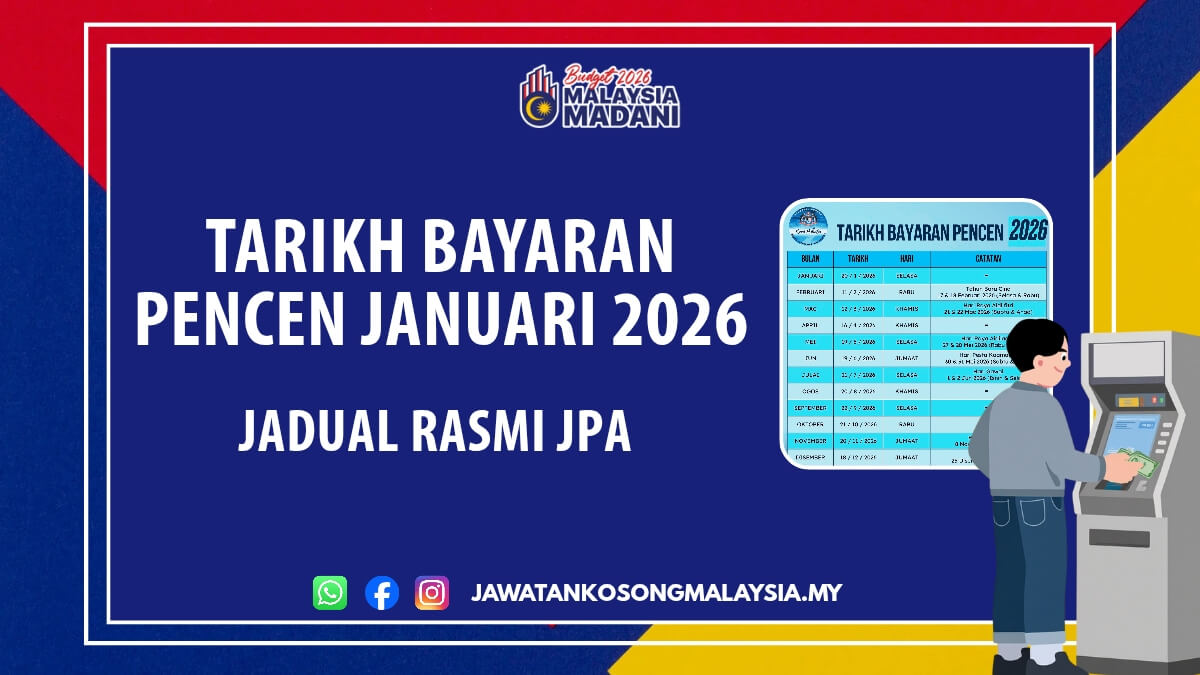 TARIKH BAYARAN PENCEN JANUARI